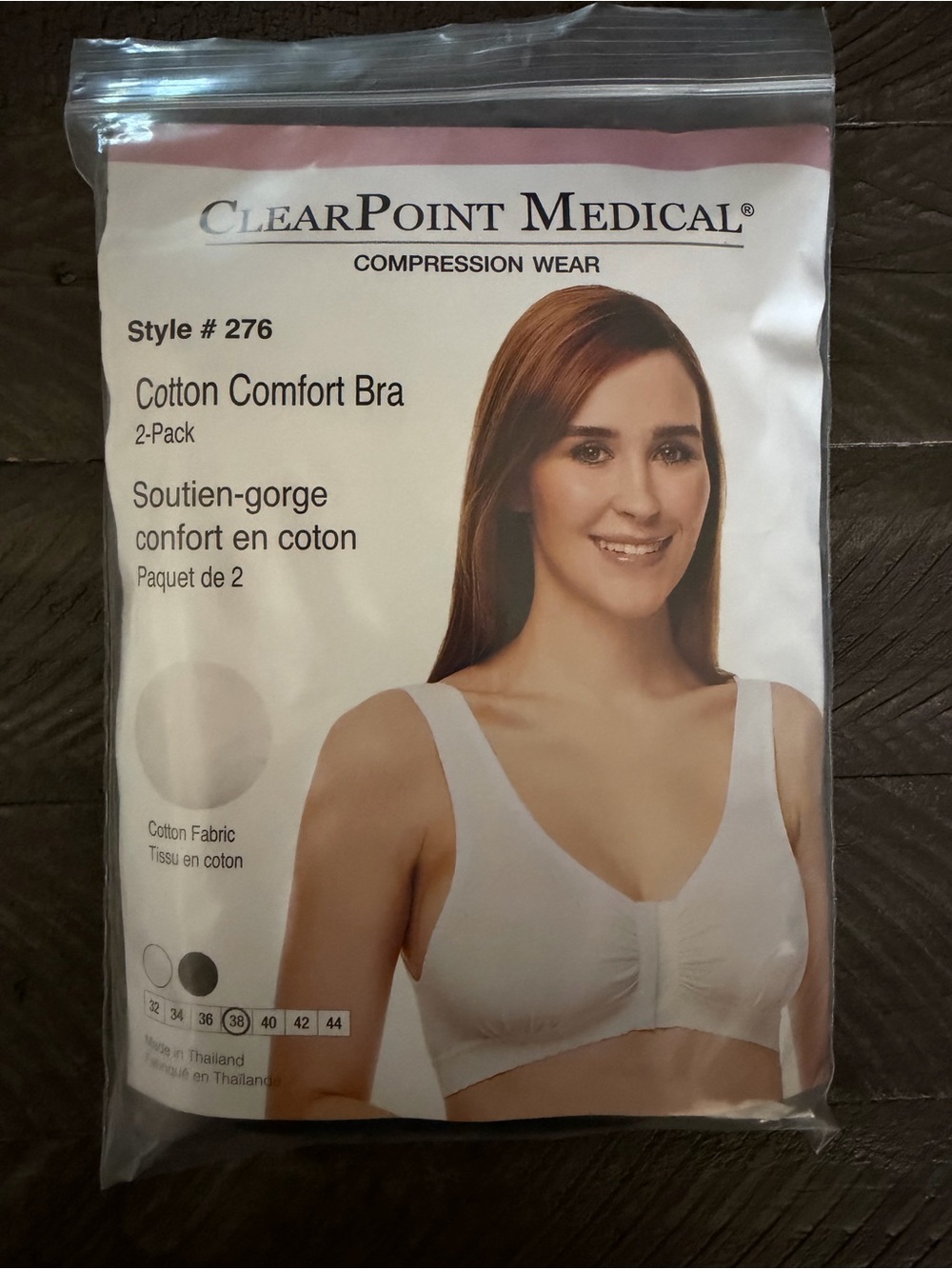 ClearPoint Medical Compression Bra - 2-Pack, Black